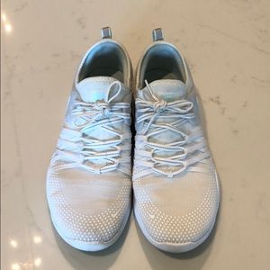 Women’s White Nike Free Shoes, Size 10.5
